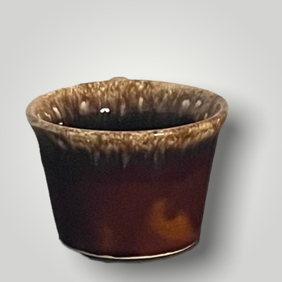 Vintage Hull USA Crestone Oven Proof Brown Drip Ware Stoneware Mug - Picture 2 of 12